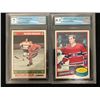 Image 1 : 1977-78 AND 1980-81 O-PEE-CHEE GUY LAFLEUR CARDS GCG GRADED 8.5 AND 7