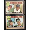 Image 1 : LOT OF 2 1968 ROOKIE STARS BASEBALL CARDS