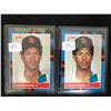 Image 1 : LOT OF 2 DONRUSS ROBERTO ALOMAR RATED ROOKIE CARDS