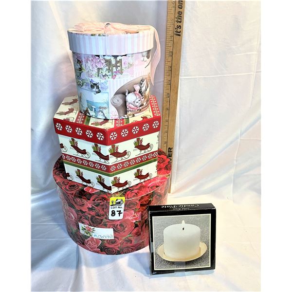 Decorative Boxes and Candle