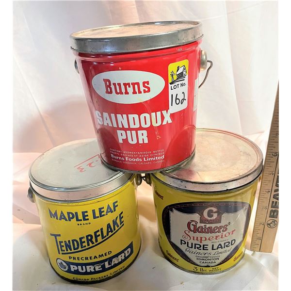 Three Vintage Tins