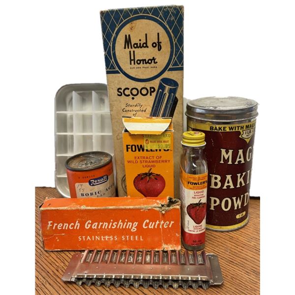 Vintage Packaging and Kitchen Items