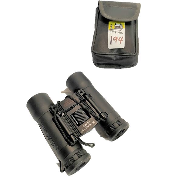 Binoculars and case