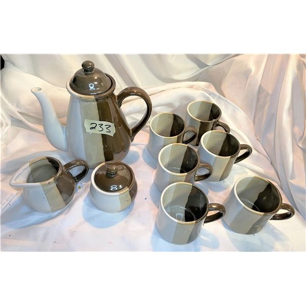 Pottery Style Coffee Set