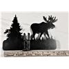 Image 1 : Moose, Tree and Bird Metal Cut out