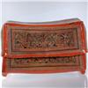 Image 1 : Burmese Red Laquerware Head Rest Box (CLB-043)