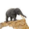Image 3 : Hand Carved Teak Walking Elephant (CLB-262)