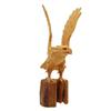 Image 1 : Handformed Teak Eagle on Stump (CLB-385)