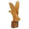 Image 2 : Handformed Teak Eagle on Stump (CLB-385)