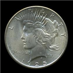 1925 Peace $1 Dollar Silver BU Gem+ Coin (COI-1457)