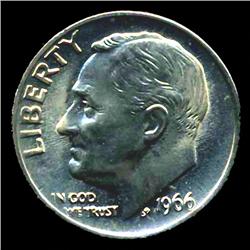 1966 Roosevelt Dime GEM ERROR (COI-1897)