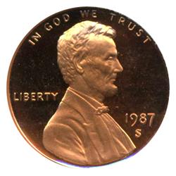 1985S PROOF Lincoln Cent Coin Graded PR70 DCAM Red (COI-4290)