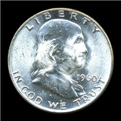 1960D FBL Uncirculated Franklin Half Coin (COI-928)