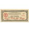 Image 2 : 1945 Philippines 2 Peso Guerrilla Note WW2 (COI-959)