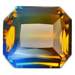 39.00ct Perfect Bi-Color Octagon Cut Citrine VVS (GEM-10748)