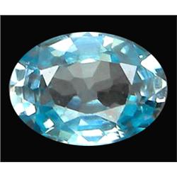 1.23ct Top AAA Oval Cut Blue Green Zircon VS (GEM-10947)