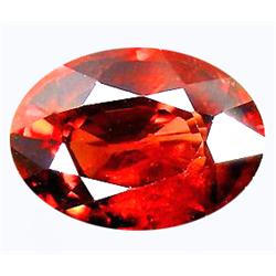 1.85ct Nice Oval Facet Orange Red Zircon VVS (GEM-11048)