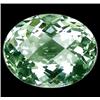 Image 1 : 9.15ct Genuine Oval Checkerboard Green Amethyst FLAWLESS (GEM-11155)