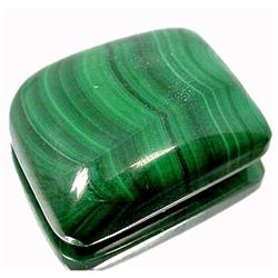 36.60ct Natural Green Malachite Gemstone (GEM-12100)