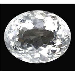 13.00ct Oval Portuguese Cut Top AAA White Quartz (GEM-12606)