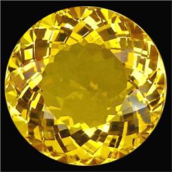 24.75ct   Superior  Round Golden Yellow Citrine (GEM-12669)