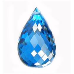 16.5ct Pretty Top London Blue Briolette Topaz Brazil (GEM-14073A)