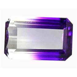 26.75ct Wonderful White & Purple Emerald Cut Amethsyt (GEM-14496)