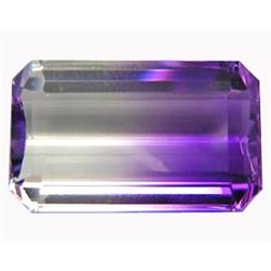 20.41ct Remarkable Emerald Cut Bi Color Amethyst (GEM-14509)