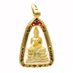 Heavy 24k Gold Filled Thai Buddha Amulet (JEW-156)