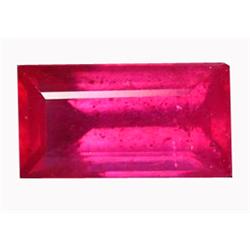 3.45ct Baguette Cut Natural Red Pink Ruby VS/SI (GEM-14732)