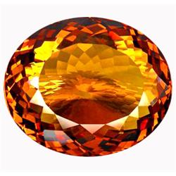 191.80ct Dazzling Oval Honey Red Citrine (GEM-14843)