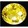 Image 1 : 39.90ct Oval Checker Cut Golden Yellow Citrine (GEM-14858)