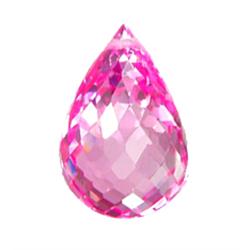 26.2ct Briolette Top Pink Topaz (GEM-14872B)