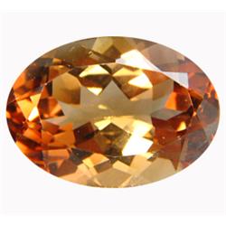 15ct Hot Lustrous Natural Oval Imperial Topaz Gemstone FLAWLESS (GEM-14887)