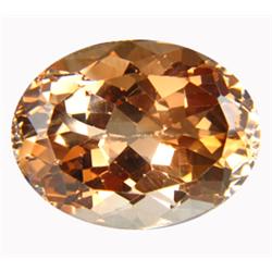 24.90ct Huge Nice Oval Cut Bolivian Top Imperial Topaz FLAWLESS (GEM-14889)