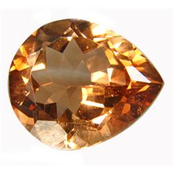 49.85ct Top Golden Cognac Color Imperial Topaz Gemstone FLAWLESS (GEM-14897)