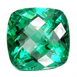 38.15ct Flashing Cushion Checker Cut Green Amethyst (GEM-15062)