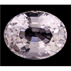 1.98ct Oval Cut Top AAA White Pink Morganite VVS (GEM-15109)