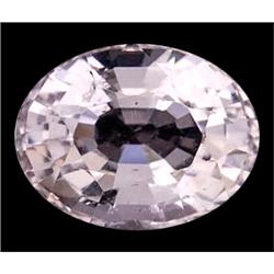 2.34ct Oval Cut Top AAA White Pink Morganite VVS (GEM-15124)