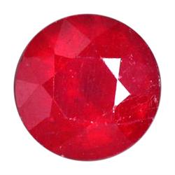 2.05ct Round Natural Blood Red Ruby From Mozambique (GEM-15181)