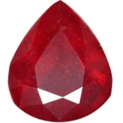 3.2ct First Class Pear Blood Red Natural Ruby Mazam (GEM-15189)