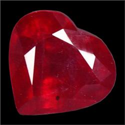 5.35ct Heart Cut Natural Blood Red Ruby Mozambique (GEM-15191)