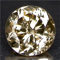 0.06ct. Beautiful Sparkling Natural Color Diamond Round Cut (GMR-0150B)