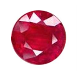 1.4Ct.Round 6Mm Top Blood Red Madagascar Ruby Aaa (GMR-0393)