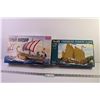 Image 1 : (2) Model Ships (Chinese Pirate Junk and Roman Warship)