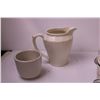 Image 4 : (14) Medalta Cups + Medalta Pitcher + Cream Dish