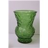 Image 3 : (4) Green Glass Vases