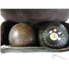 Image 4 : (2) Vintage Bowling Balls in Case