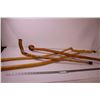 Image 1 : (4) Natural Wood Walking Sticks