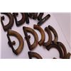 Image 3 : (6) Antique Iron Handles + Misc Iron Handle Parts